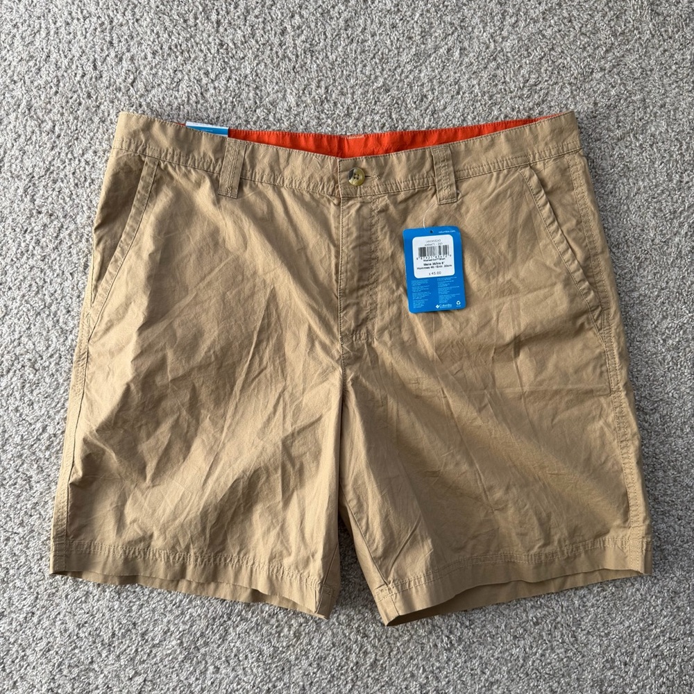 Columbia Washed Out Men’s Shorts Khaki Beige Size 36 NWT